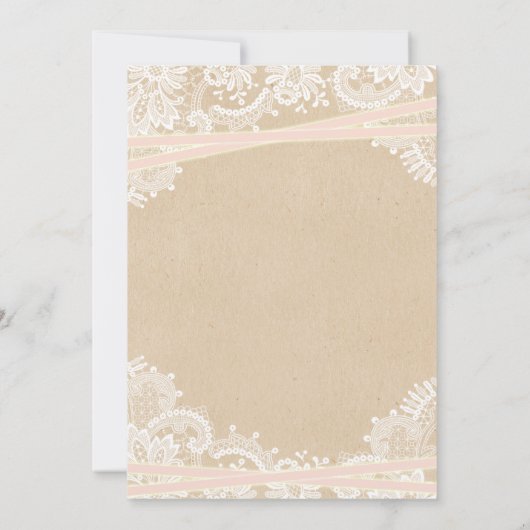 Rustic Starfish Beach Bridal Shower Invitations Kaart (Achterkant)