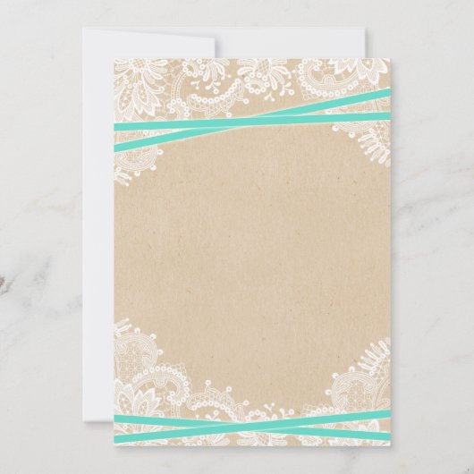 Rustic Starfish Beach Bridal Shower Invitations Kaart (Achterkant)