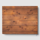 Rustic Starfish Beach Lights Tropisch huwelijk Gastenboek (Achterkant)