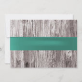 Rustic Starfish & Mason Jar Beach Wedding Kaart (Achterkant)