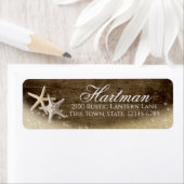 Rustic Starfish Return Address Label (Insitu)