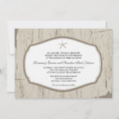 Rustic Starfish Wedding Kaart (Voorkant)