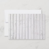 Rustic Starfish Wood met platbinding RSVP Kaartje (Achterkant)