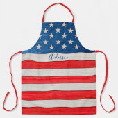 Rustic Stars and Stripes Rood Wit Blauw Schort (Voorkant)