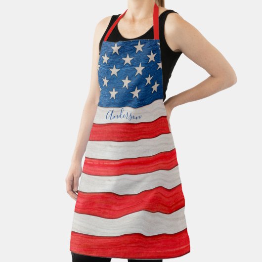 Rustic Stars and Stripes Rood Wit Blauw Schort (Insitu)