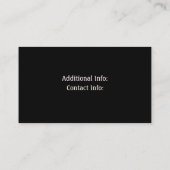 Rustic Steel Visitekaartje 2 (Achterkant)