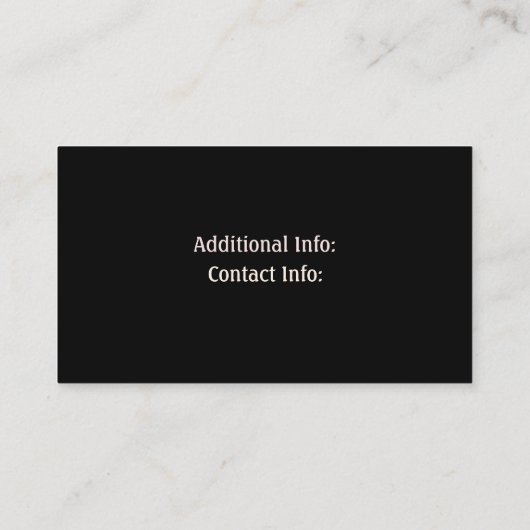 Rustic Steel Visitekaartje 2 (Achterkant)