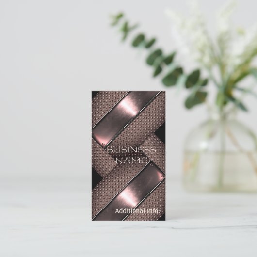 Rustic Steel Visitekaartje 2 (Staand voorkant)