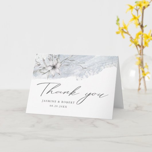 Rustic stencil botanics Foto Hartelijk dank Kaart (Gele Bloem)