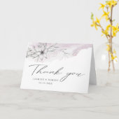 Rustic stencil botanics Foto Hartelijk dank Kaart (Gele Bloem)