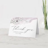 Rustic stencil botanics Foto Hartelijk dank Kaart (Voorkant)