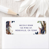 Rustic Stick Floral Wreath Modern Vrijgezellenfees Etiket (Insitu)