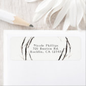 Rustic Sticks Twigs Branches met grote uitnodiging Etiket (Insitu)