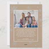 Rustic Sting Licht Merriest Kerstmis 2 Foto's Feestdagenkaart (Achterkant)