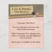 Rustic Stitched Ribbon & Buttonnen op het lijnwerk Flyer (Voorkant)