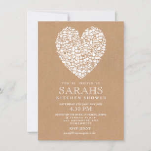 Rustic Stock the Kitchen Vrijgezellenfeest Party Kaart