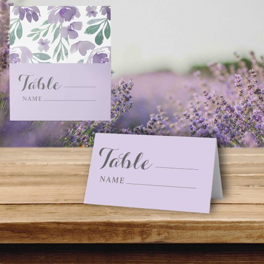Rustic Stof Purper & Bloemstuk Bruiloft Zitting Plaatskaartje
