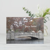 Rustic Stone Bridge Foto Kaart (Staand voorkant)