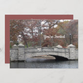 Rustic Stone Bridge Foto Kaart (Voorkant / Achterkant)