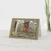 RUSTIC STONE BUILDING & DEUR/BEAUTY IN OUDERD DING KAART (Voorkant)