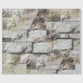 Rustic Stone Travertine Backsplash  Cadeaupapier (Vlak)