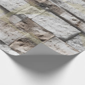 Rustic Stone Travertine Backsplash  Cadeaupapier (Hoek)