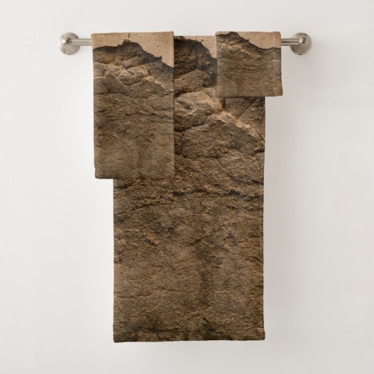 Rustic Stone Wall Napoli 2 - Yin Yang Bad Handdoek (Insitu)