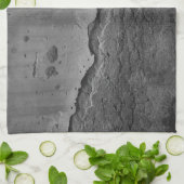 Rustic Stone Wall Napoli 2 - Yin Yang - BW Theedoek (Gevouwen)