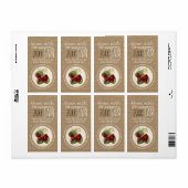 Rustic Strawberry Geppersonaliseerd Etiket (Full Sheet)