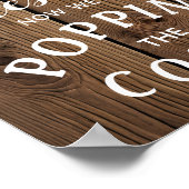 Rustic String-lampjes VERLOVING Aankondiging bord Poster (Hoek)