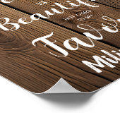 Rustic String licht Elk liefdesverhaal is een brui Poster (Hoek)