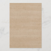 Rustic string licht Mr en Mrs Wedding Invitation Programmakaart (Achterkant)