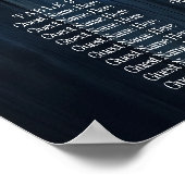 Rustic String Light 12 Tafels Zitplaatskaart Poste Poster (Hoek)