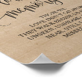 Rustic String Light-herdenkingsteken of -poster Poster (Hoek)