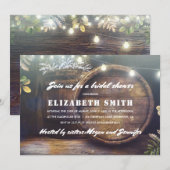 Rustic String Lights Baby's Breath Vrijgezellenfee Kaart (Voorkant / Achterkant)