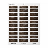 Rustic String Lights Barn Wood Address Label (Full Sheet)
