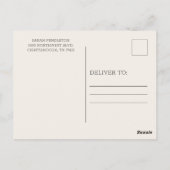 Rustic String Lights Burgundy Floral Verloving Briefkaart (Achterkant)