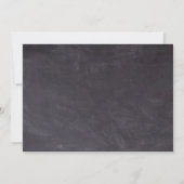 Rustic String Lights Chalkboard Slate Wedding Save The Date (Achterkant)