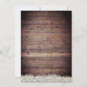 Rustic String Lights Cute Beer Baby shower Kaart (Achterkant)