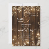 Rustic String Lights Details op de achterkant van  Kaart (Voorkant)