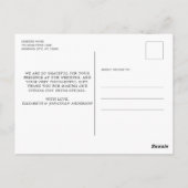 Rustic String Lights Eucalyptus Weddenschap Hartel Briefkaart (Achterkant)