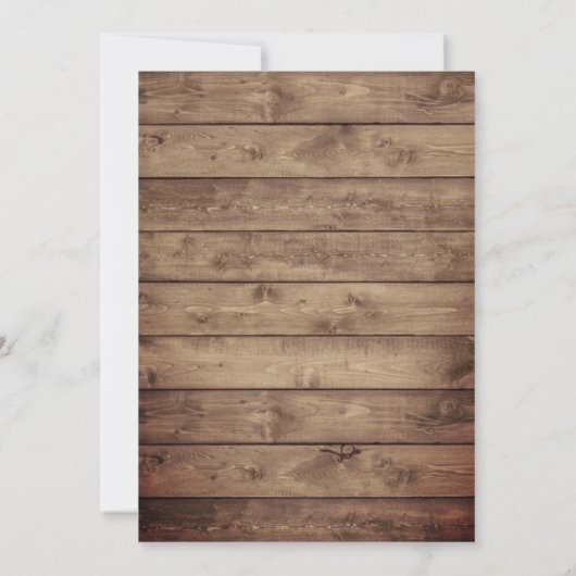 Rustic String Lights & Floral Bouquet Baby shower Kaart (Achterkant)