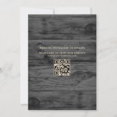 Rustic String Lights Foto Opslaan van de datum Kaa Kaart (Achterkant)