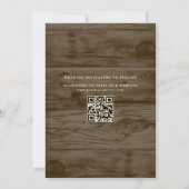 Rustic String Lights Foto Sla de datum op Kaart (Achterkant)