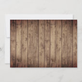 Rustic String Lights Land Floral Vrijgezellenfeest Kaart (Achterkant)