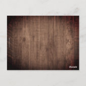 Rustic String Lights Mason Jar Budget Wedding Post Briefkaart (Achterkant)