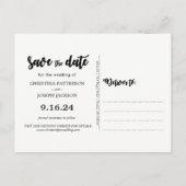 Rustic String Lights Mason Jar slaat de datum op Aankondigingskaart (Achterkant)