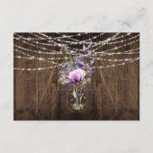 Rustic String Lights Mason Jar Violet Enclosure Informatiekaartje (Achterkant)