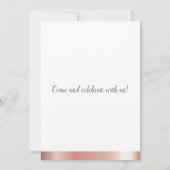 Rustic String Lights Mason Jars Metallic Roos Gold Kaart (Achterkant)