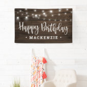 Rustic String Lights op Houthday Spandoek (Insitu)